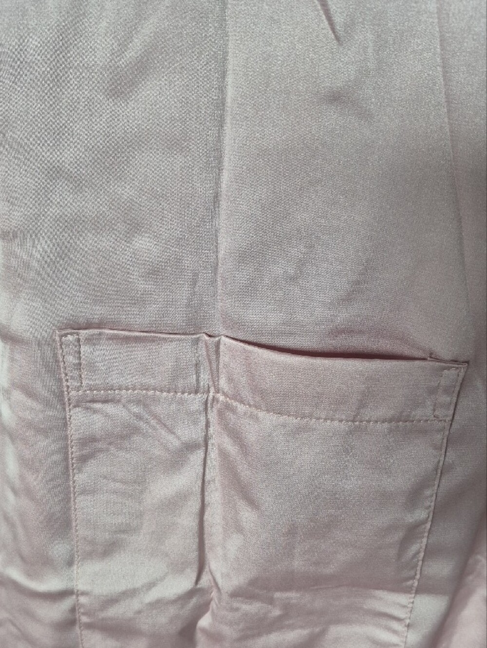 Satin Ruffle-Trim Robe - Light Pink - Picture 8 of 11